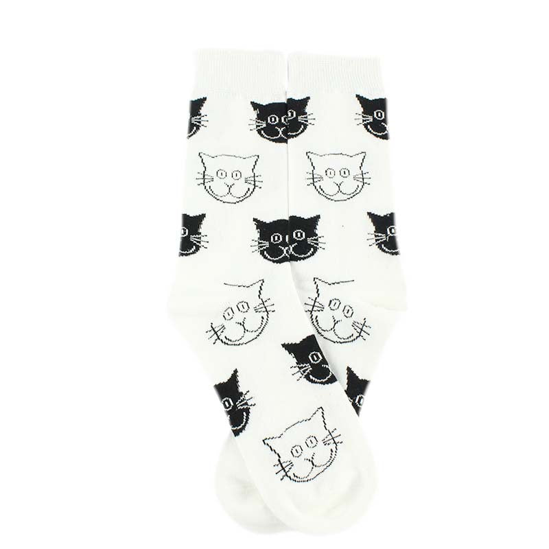 Cat Pattern Casual Socks