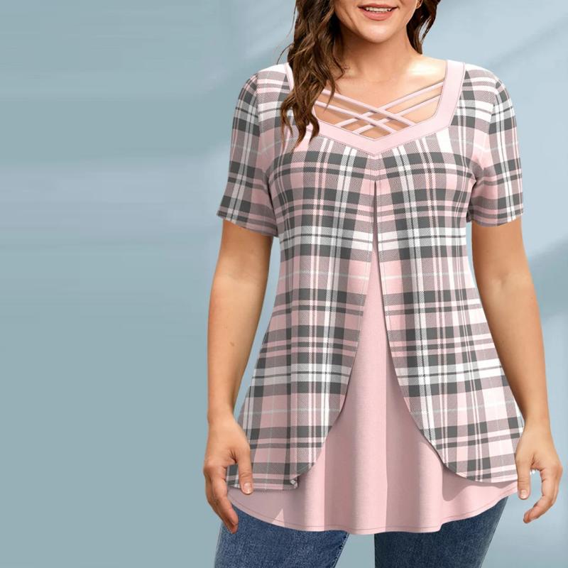 Elegant Plaid Blouse