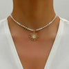 Bohemian Sun Pendant Necklace