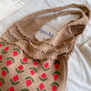 Casual Floral Knitted Bag