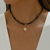 Bohemian Sun Pendant Necklace