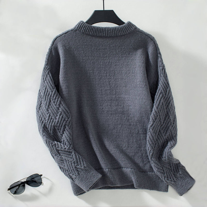 Solid Colour Casual Sweater