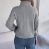 Casual Solid Colour Knit Sweater