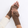 Solid Colour Warm Gloves