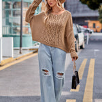 Casual Cable Knit Sweater