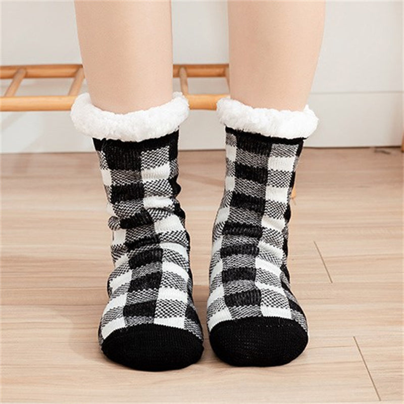 Vintage Plaid Warm Socks