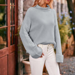 Casual Solid Colour Knit Sweater