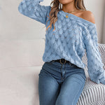 Casual Hollow Knit Sweater