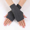 Solid Colour Knitted Gloves