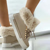 Warm Plush Platform Ankle Boots