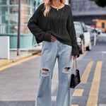 Casual Cable Knit Sweater