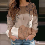 Casual Floral Print Sweatshirt