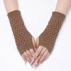 Solid Colour Knitted Gloves