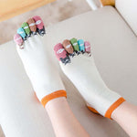 Cartoon 5 Finger Socks