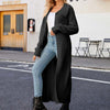 Casual Solid Colour Long Cardigan