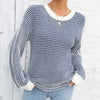 Casual Striped Knit Sweater