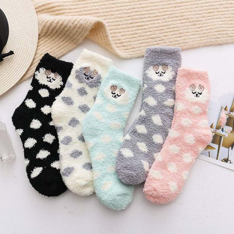 Cartoon Plush Socks