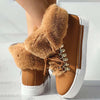 Warm Plush Platform Ankle Boots