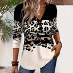 Vintage Leopard Print Blouse