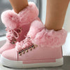 Warm Plush Platform Ankle Boots