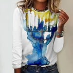 Casual Abstract Print T-Shirt