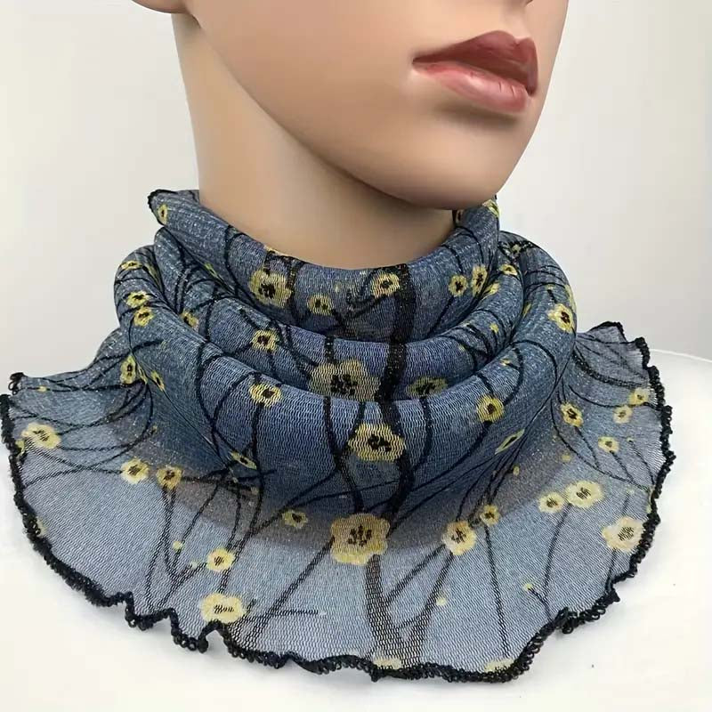 Vintage Floral Print Scarf