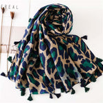 Casual Leopard Print Scarf