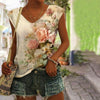 Vintage Floral Print Tank Top