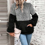 Colour Block Casual Sweatshirt