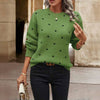 Casual Polka Dot Knit Sweater