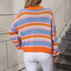 Casual Striped Knit Sweater