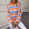 Casual Striped Knit Sweater