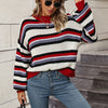 Casual Striped Knit Sweater