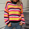 Casual Striped Knit Sweater