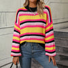 Casual Striped Knit Sweater