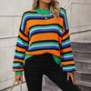 Casual Striped Knit Sweater