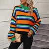 Casual Striped Knit Sweater