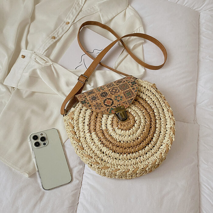 Ethnic Style Straw Bag