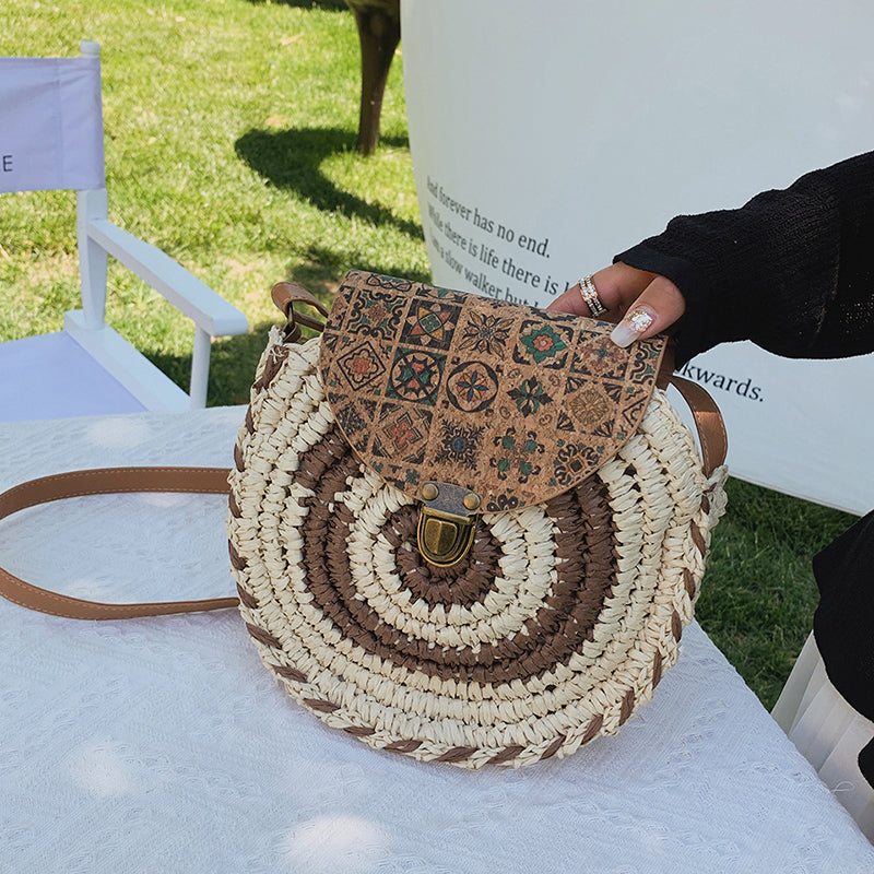 Ethnic Style Straw Bag