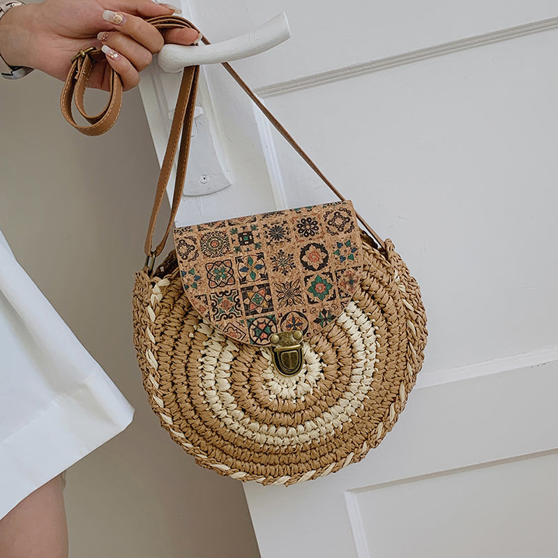 Ethnic Style Straw Bag