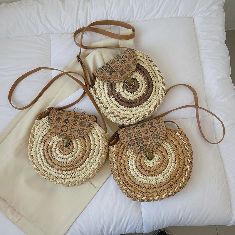 Ethnic Style Straw Bag