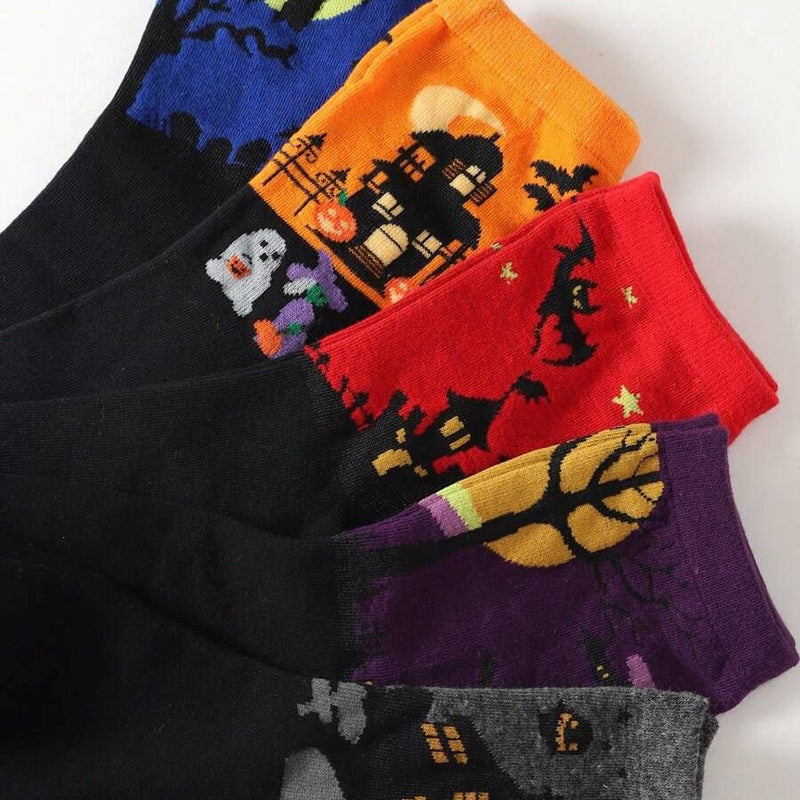 Pack of 5 Pairs of Halloween Socks