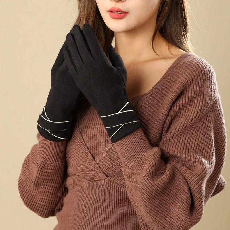 Solid Colour Warm Gloves