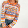 Colourful Striped Knit Sweater