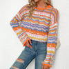 Colourful Striped Knit Sweater