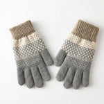 Warm Colour Block Gloves