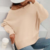 Casual Solid Colour Knit Sweater