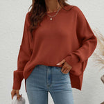 Casual Solid Colour Knit Sweater