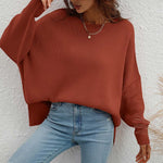 Casual Solid Colour Knit Sweater