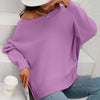 Casual Solid Colour Knit Sweater